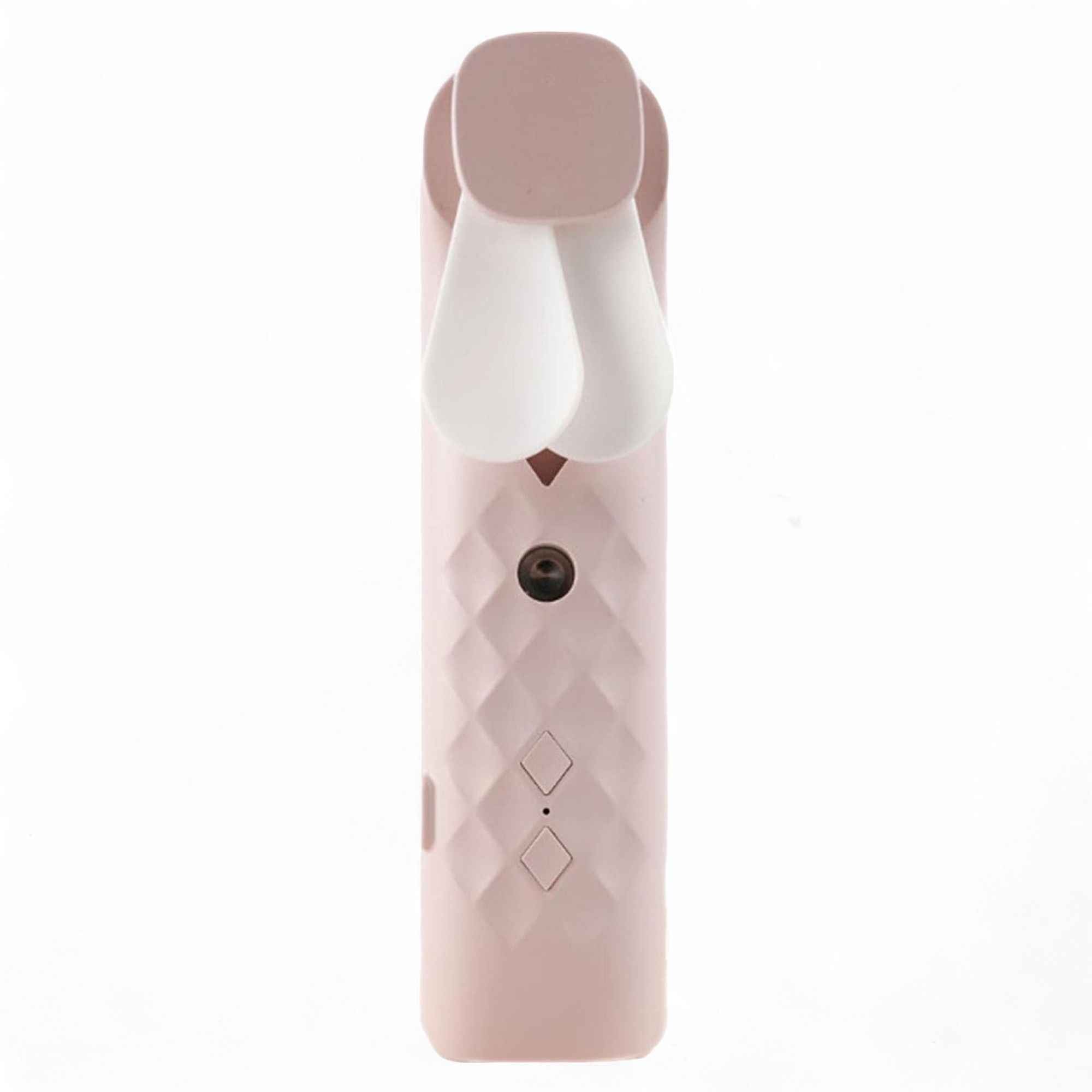 Ventilador e spray facial Pink Nano Mist - carregável por USB